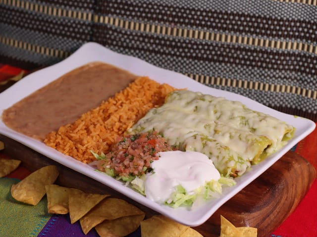 Cheese Veggie Enchiladas.