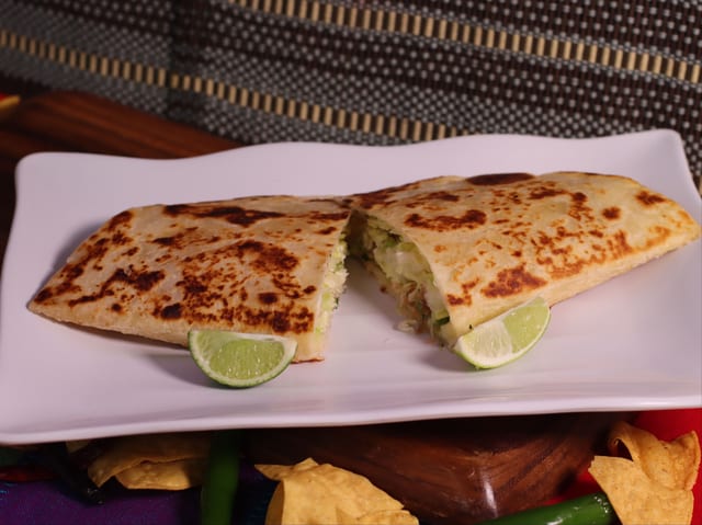 Super Veggie Quesadilla.