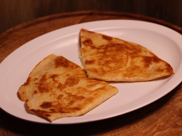 Plain Flour Quesadilla.