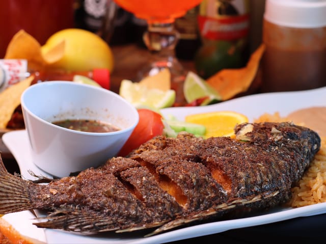 Fried Mojarra Plate.