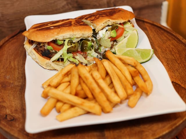 Torta with Fries.