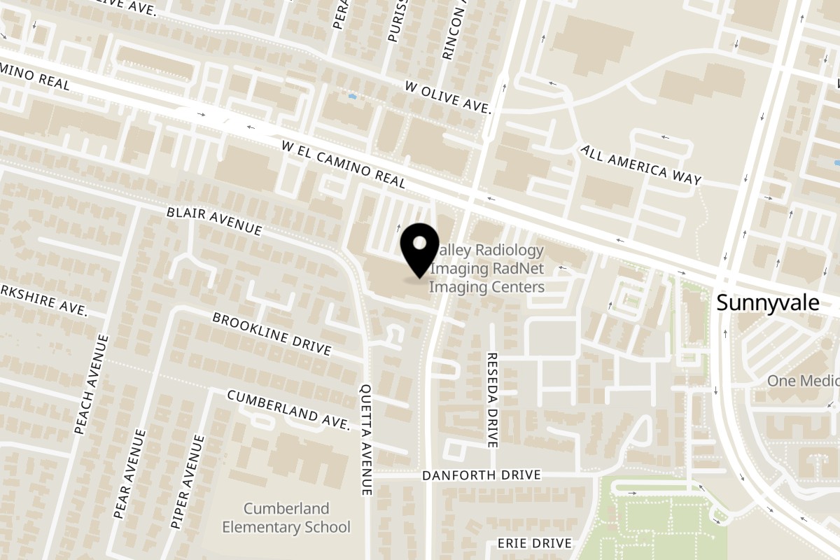 Map showing the location of López Taqueria El Camino Real on 808 W El Camino Real in Sunnyvale